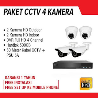 Paket CCTV 4 Kamera Murah di Tegal Brebes Pemalang